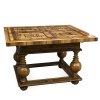 Barocker Spieltisch. Süddt., 18. Jh. Eiche und Nussbaum, reich intarsiert. 76 x 122 x 113,5 cm. Mit Schlüssel. Rep., rest. ergänzt und minim. Risse in Platte.