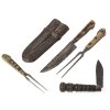 Fuhrmannsbesteck zweiteilig (unvollständig), Klappmesser und Gabel. Bayern, 19. Jh. Versch. Größen.