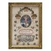 Aquarell. Bayern, 18. Jh. Papierarbeit. Christus am Kreuz. Besch. 28 x 19 cm.