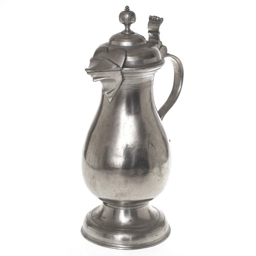 Deckelkanne. Straßburg. Zinn. H. 38 cm
