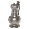 Große Deckelkanne. Schweiz. Zinn. H. 34 cm.