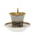 Nymphenburg, 19. Jh. Porzellan, farbige Bemalung, Goldrand. Schauseitig Ansicht von München. Berieben, Tasse mit kleinem Chip an der Unterseite. Gemarkt. H. 9,2 cm.