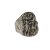 Faller, Max (zugeschrieben). Ein Ring. Religiöses Motiv. Weißmetall, versilbert. Alterungsspuren. Ringgröße 66.