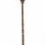Stehlampe. (ehem. Laterne). Auf dreipassigem Holzfuß montiert. H. 185 cm. Metall, bemalt. besch.