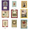 Konvolut von Neun Freundschafts- und Glückwunschkarten.
Deutsch, 19. Jh., Kolorierte Stiche, Prägedruck, versch. Materialien und Größen.