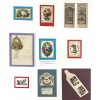 Konvolut Freundschafts- und Glückwunschkarten.
Deutsch, 19. Jh., Kolorierte Stiche, Prägedruck, versch. Materialien und Größen.