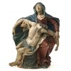 Pietà. Götsch, Umkreis. Holz, übergangene Farbfassung. Leicht besch., rest., erg. H. 39 cm.