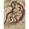 Chagall, Marc. Hagar in der Wüste. Farblithographie. 35,5 x 26 cm.