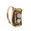 Ring mit Brillantbesatz. Gold.