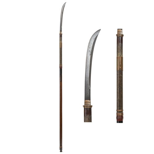 Naginata. Japan, 18./19. Jh. L. 195,5 cm.
