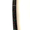 Wakizashi. Japan. Besch. Saya mit Malachit und Rotlack intarsiert. L. 60 cm, Klinge 39,5 cm.