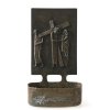 Reidel, Karl. Weihwasserbecken, Bronze. Kreuzwegstation 