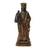 Böhmen, 18. Jh. Muttergottes (Schwarze Madonna) mit Kind. Ton glasiert, innen hohl. H. 55 cm. Best.