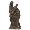 18. Jh., Böhmen, wohl Prag. Madonnenfigur, Holz, geschnitzt. Reste der übergangenen Farbfassung. H. 33 cm. Besch.