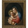 Baader, Johann Michael. Maria mit Kind. Öl/Lw. 68 x 54 cm. Rest., doubl.(?). Sign.