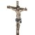 Christus am Kreuz. Holz, übergangene Farbfassung. H. Corpus 54 cm, Kreuz erg. Fassung besch.