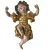 Putto, schwebend. Süddeutsch. Holz, Inkarnat- und Goldfassung. Besch., ein Arm lose, ein Finger fehlt, rep. H. 40 cm.