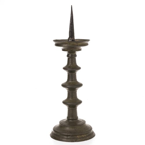 Scheibenleuchter. Bronze. Alterungsspuren. H. 43 cm.