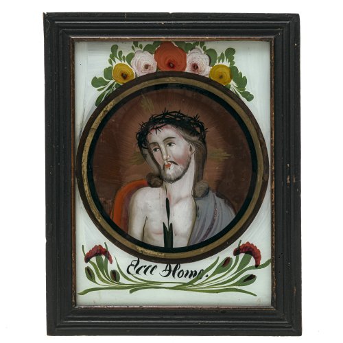 Hinterglasbild. Christus, 