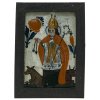 Hinterglasbild. Hl. Leonhard. Sandl/Buchers. Leicht besch., min. Kratzspur. 25 x 17 cm.