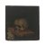 Frühes 18. Jh. Vanitas-Stillleben in Miniatur mit Sinnbildern des diesseitigen Lebens und dem Totenkopf als Symbol der Vergänglichkeit. Tempera/Tafelholz, 11 x 10,7 cm.  Alterungsspuren.