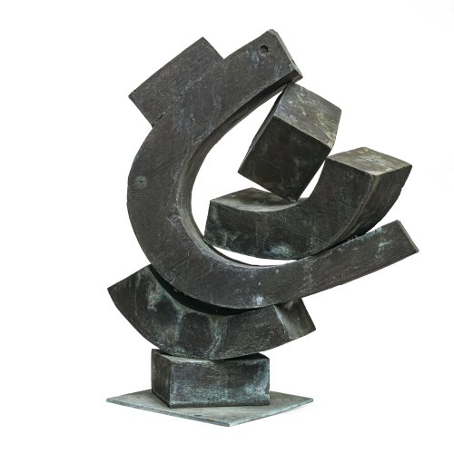 Koeppel, 20. Jh. Bronze. H. 45 cm. Sign., dat. 1999.