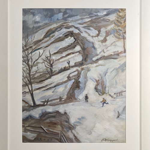 Koeppel, Reinhold. Blick aus dem Atelierfenster.