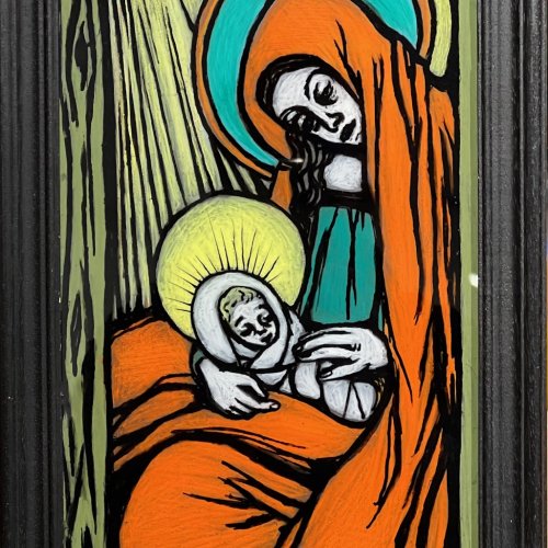 Fruth, Josef. Weihnachten. Hinterglas.