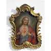 Südtirol, 18. Jh. Herz Jesu. Öl/Lw./Holz.60 x 44 cm (mit Rahmen). Rest.