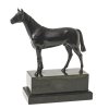 Pferd. Bronze, Marmorsockel. H. 18,5 cm.