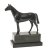 Pferd. Bronze, Marmorsockel. H. 18,5 cm.