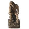 Christus in der Rast. Holz, Fassungsreste. Besch. H. 32 cm.
