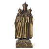 Gnadenbild von Kreuzberg. Holz, Goldfassung. Best. H. 31 cm.