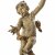 Putto. Süddeutsch, 18. Jh.  Holz, vollrund ausgeführt, Inkarnat- und Goldfassung. H. 62 cm.