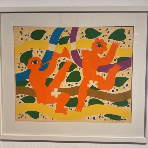 Schneider, Herbert. Ohne Titel. Farblithografie. 42 x 52,5 cm. Sign.