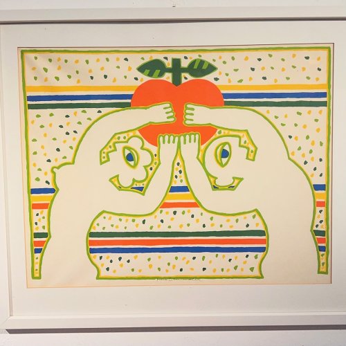 Schneider, Herbert. Ohne Titel. Farblithografie. 45 x 58 cm. Sign.