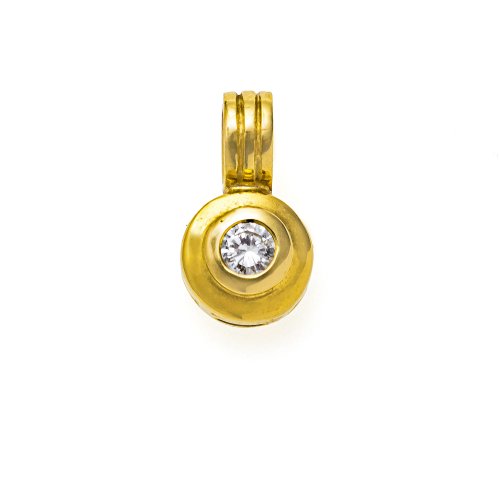 Anhänger. Gold, Brillantsolitär.