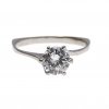 Solitär. Brilliant, Farbe G. 1,25 ct. SISI. WG. Ringgröße 59