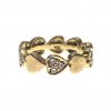 Ring. Gold. Herzen mit Brilliantsplittern.