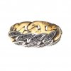 Bandring, geflochten mit Brilliantsplitter.