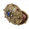 Geldbörse mit Steinbesatz. L. 8 cm.
