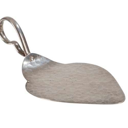 Gebäckheber. Firma WMF. Versilbert, gehämmert. L. 14 cm.
