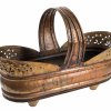 Jardiniere. Kupfer, Messing. Mit Bügelhenkel.