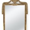 Spiegel. Deutsch, Ende 18. Jh. Holz, vergoldet. 112 x 77,5 cm. Best.