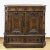 Halbschrank. Deutsch, 18./19. Jh. Nussbaum furniert. 114 x 116 x 44 cm. Rep.