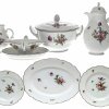 Kaffee- und Speiseservice. 45-teilig. Nymphenburg, Blumendekor.