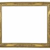 Rahmen. Frankreich, um 1820, klassizistisch. Hohlkehlprofil, Ecken und Mitte ornamental verziert. Vergoldung später. 60,5 x 74 cm.