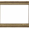 Rahmen. Frankreich, um 1830, klassizistisch. Nadelholz, Ornamentauflage, vergoldet. 39,5 x 60 cm.