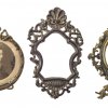 Drei Rahmen für Miniaturen. Alpenländisch, um 1650-1680 bzw. zwei um 1900. Kupfer bzw. getrieben. Zwei davon aufstellbar. Außenmaß 8 x 7 cm - 11,5 x 7,5 cm.