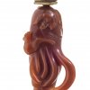 Snuffbottle. In Form einer Fingerzitrone.  Karneol. China, 19. Jh. Rep. L. 8,5 cm.